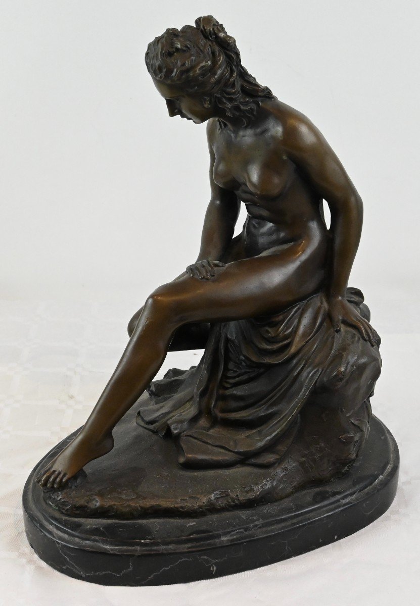 Pasquale Sgandurra - Figura di Donna in Bronzo - Italia Inizio XX secolo-photo-1